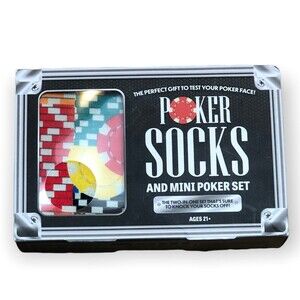 Poker Socks and Mini Poker Set (Gift Set)